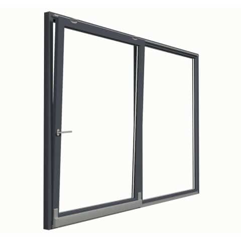 alu parallel schiebe tuer mb 70 grau kipp
