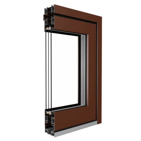 faltschiebetuer profil mb 86 fold line braun
