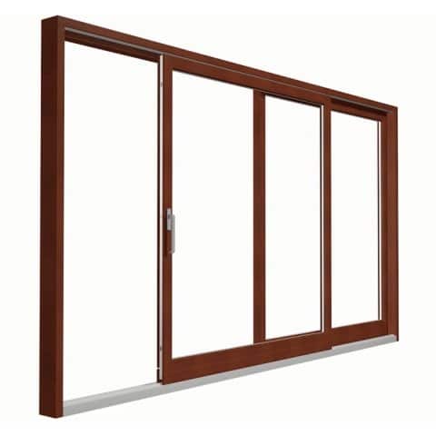 holz hebeschiebetuer softline braun