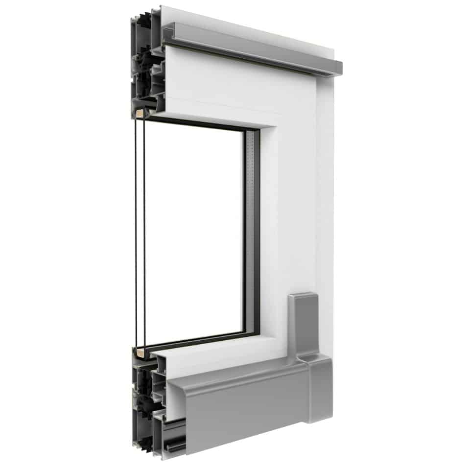 psk tuer profil mb 70 weiss